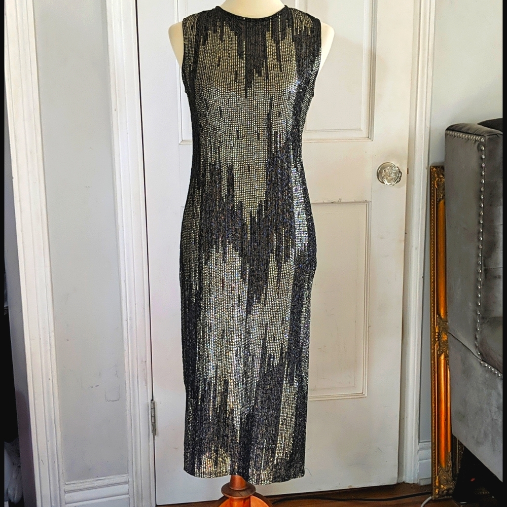 3/$25! Black & Silver Sparkly Dress
